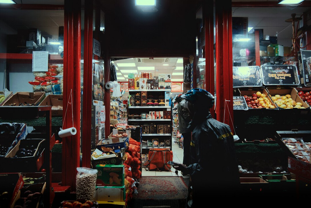 suspicious customer in store